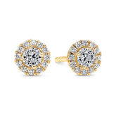 Essential Diamond Halo Earrings (0.25ct) - Dracakis Jewellers
